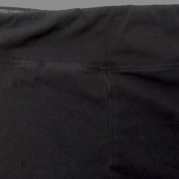 Marc New York Leggings Performance Basic Long Length Black Logo Hem Patch Small - Picture 11 of 11